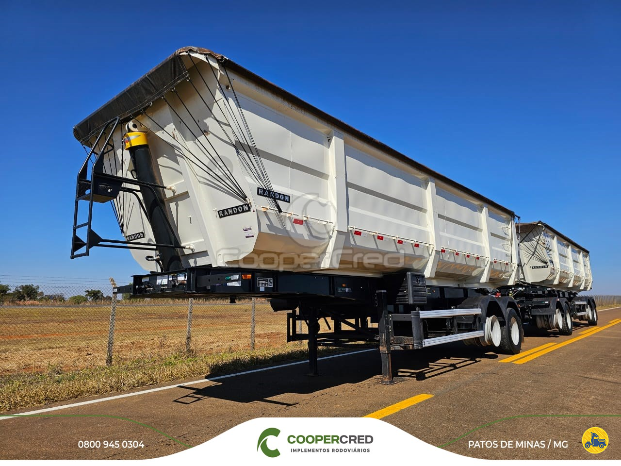 CARRETA BITREM 9 EIXOS BASCULANTE Cooper Cred Implementos Rodoviários MG PATOS DE MINAS MINAS GERAIS MG